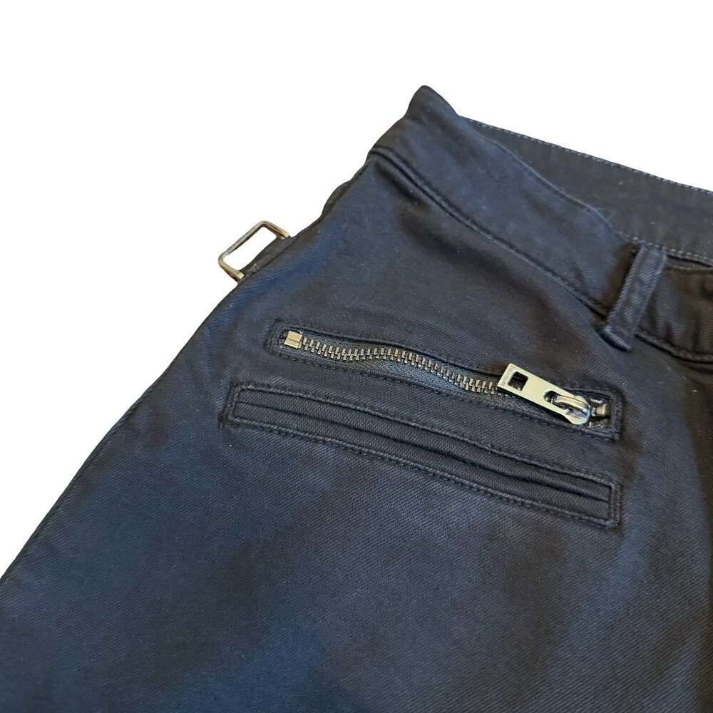 Zadig & Voltaire Ava Perm Black Mid-Rise Jeans Cropped Length Size 26 Women's - Picture 4 of 13